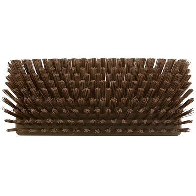 Vikan Medium Bristle Brown Scrubbing Brush, 41mm bristle length, PET bristle material