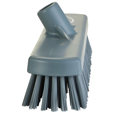 Vikan Hard Bristle Grey Scrubbing Brush, 46mm bristle length, PET bristle material