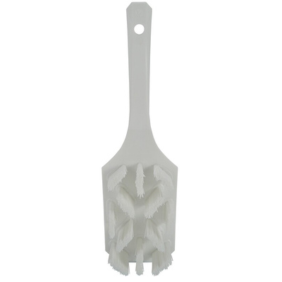 Vikan Hard Bristle White Scrubbing Brush, 37mm bristle length, PET bristle material