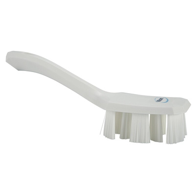 Vikan Hard Bristle White Scrubbing Brush, 37mm bristle length, PET bristle material