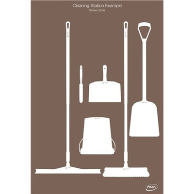 Vikan 2104 Shadow Boards Kit, White