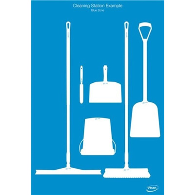 Vikan 2104 Shadow Boards Kit, White
