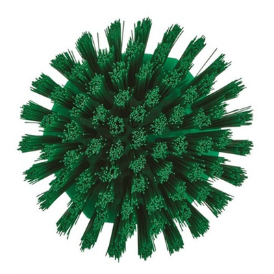 Vikan Hard Bristle Blue Hand Brush, 110mm bristle length, Polyester, Polypropylene, Stainless Steel bristle material
