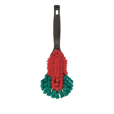 Vikan Soft Bristle Black, Red Hand Brush, 40mm bristle length, Polyester bristle material