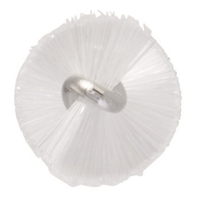 Vikan Medium Bristle White Hand Brush, 3.5mm bristle length, Polyester, Polypropylene, Stainless Steel bristle material
