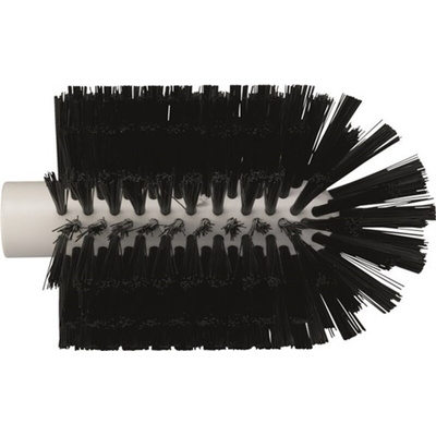Vikan Medium Bristle Black Scrub Brush, 37mm bristle length, Polyester, Polypropylene, Stainless Steel bristle material