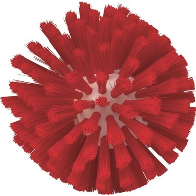 Vikan Medium Bristle Red Scrub Brush, 60mm bristle length, Polyester, Polypropylene, Stainless Steel bristle material