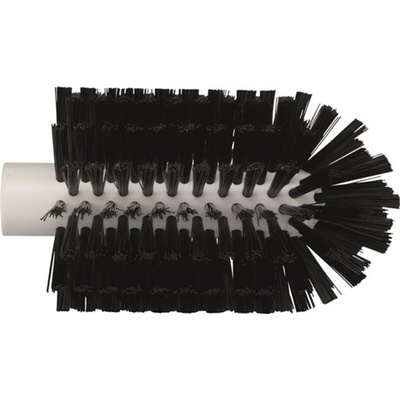 Vikan Medium Bristle Black Scrub Brush, 30mm bristle length, Polyester, Polypropylene, Stainless Steel bristle material