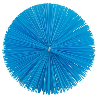 Vikan Medium Bristle Blue Scrub Brush, 56mm bristle length, Polyester, Polypropylene, Stainless Steel bristle material