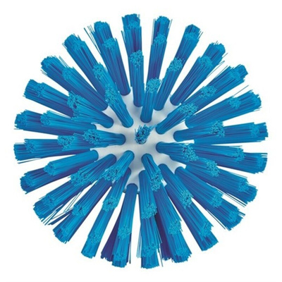 Vikan Medium Bristle Blue Scrubbing Brush, 33mm bristle length, Polyester, Polypropylene, Stainless Steel bristle