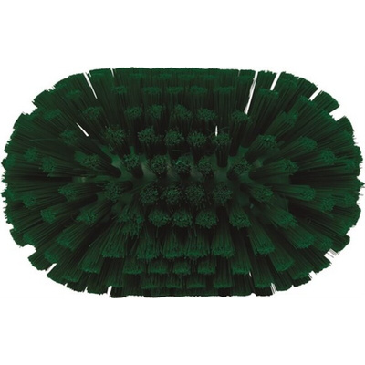 Vikan Medium Bristle Green Scrub Brush, 40mm bristle length, Polyester, Polypropylene, Stainless Steel bristle material