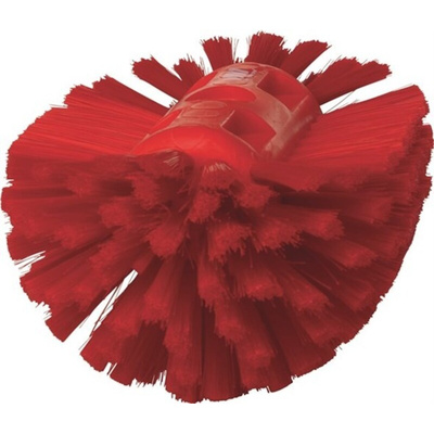 Vikan Medium Bristle Red Scrub Brush, 40mm bristle length, Polyester, Polypropylene, Stainless Steel bristle material