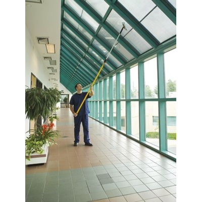 Rubbermaid Commercial Products Yellow Aluminium Telescopic Mop Handle, 1.83 → 5.5m, for use with Mop