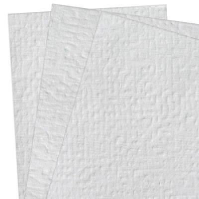 Kimberly Clark WypAll White Cloths for Medium Duty Cleaning, Dry Use, Box of 300, 380 x 410mm, Repeat Use