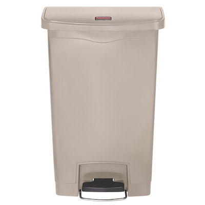 Rubbermaid Commercial Products Slim Jim 50L Beige Pedal PE Waste Bin