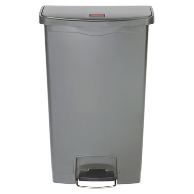 Rubbermaid Commercial Products Slim Jim 68L Grey Pedal PE Waste Bin