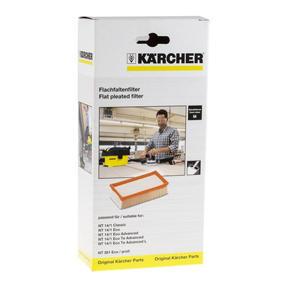 Karcher Vacuum Filter, For Use With NT 14/1 vacuum cleaners, NT 351 Eco/Professional series, NT 22/1