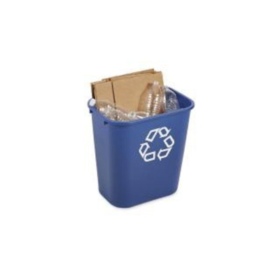 Rubbermaid Commercial Products 27L Blue Polyethylene Waste Bin