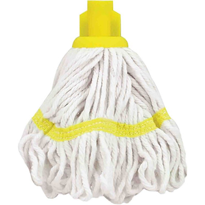 RS PRO Yellow Yarn Mop Head for use with RS PRO Aluminium Handle