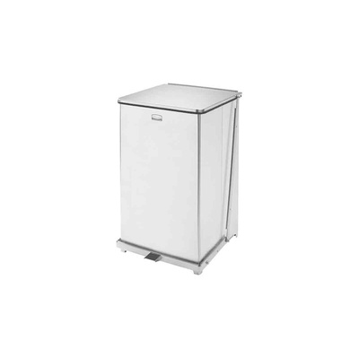 Rubbermaid Commercial Products Defenders® 95L Pedal Galvanised Steel Waste Bin