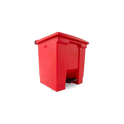 Rubbermaid Commercial Products Legacy Step-On 30L Red Pedal Plastic Waste Bin