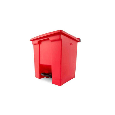Rubbermaid Commercial Products Legacy Step-On 30L Red Pedal Plastic Waste Bin