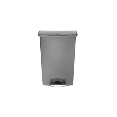 Rubbermaid Commercial Products Legacy Step-On 30L White Pedal Plastic Waste Bin