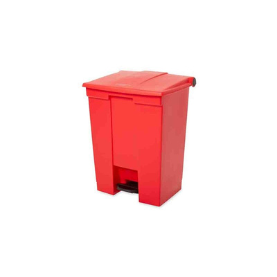 Rubbermaid Commercial Products Legacy Step-On 68L Red Pedal Plastic Waste Bin