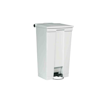 Rubbermaid Commercial Products Legacy Step-On 87L White Pedal Plastic Waste Bin