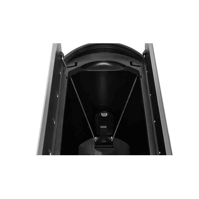 Rubbermaid Commercial Products Slim Jim 50L Black Pedal Galvanised Steel Waste Bin