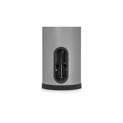 Rubbermaid Commercial Products Slim Jim 50L Black Pedal Galvanised Steel Waste Bin