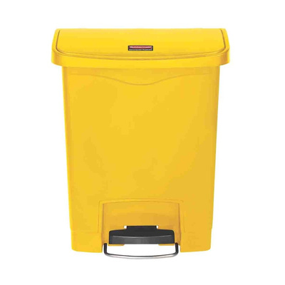Rubbermaid Commercial Products Slim Jim 30L Yellow Pedal Waste Bin