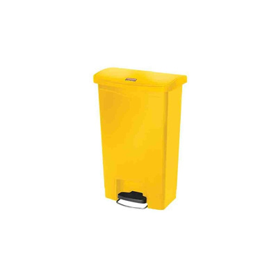 Rubbermaid Commercial Products Slim Jim 50L Yellow Pedal Waste Bin