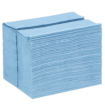 Kimberly Clark WypAll X80 Blue Cloths for General Cleaning, Dry Use, Box of 160, 426 x 282mm, Repeat Use