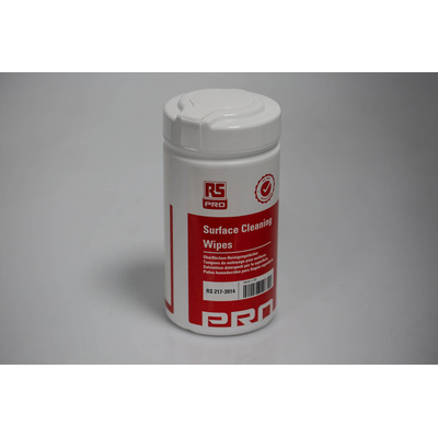 RS PRO Wet Multi-Purpose Wipes, Dispenser Box of 100