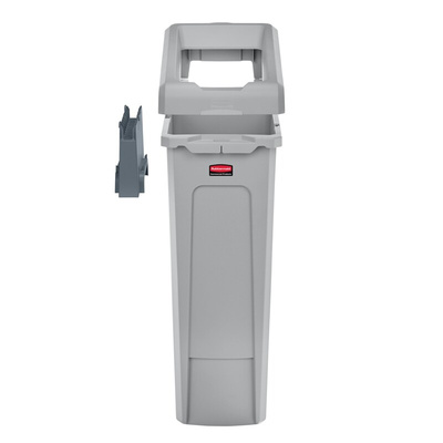 Rubbermaid Commercial Products Rubbermaid 87L Grey Hinged Resin Waste Bin