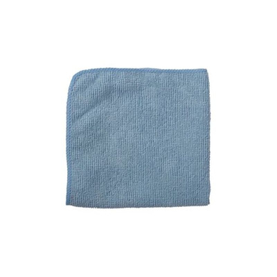 Rubbermaid Commercial Products Microfiber Light Duty Cloth Blue Microfibre Cloths for Wet/Dry, Case of 24