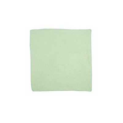 Rubbermaid Commercial Products Microfiber Light Duty Cloth Green Microfibre Cloths for Wet/Dry, Case of 24