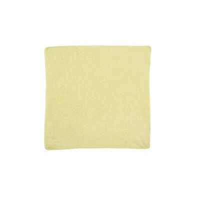 Rubbermaid Commercial Products Microfiber Light Duty Cloth Yellow Microfibre Cloths for Wet/Dry, Case of 24