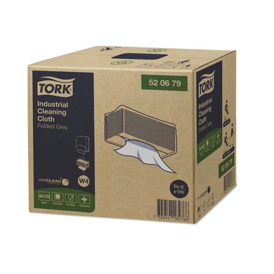 Tork Tork Grey Non Woven Fabric Cloths for Industrial Cleaning, Box of 120, 415 x 355mm