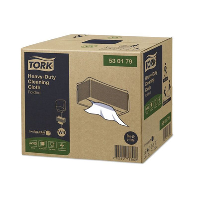 Tork Tork White Non Woven Fabric Cloths for Industrial Cleaning, Box of 105, 415 x 355mm