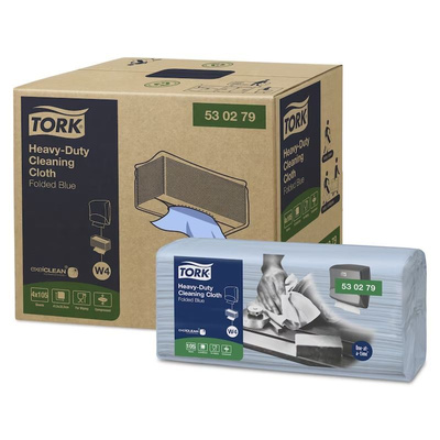 Tork Tork Blue Non Woven Fabric Cloths for Heavy Duty Cleaning, Box of 105, 41.5 x 35.5cm, Single Use