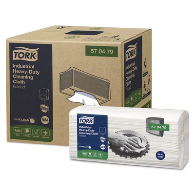Tork Tork White Non Woven Fabric Cloths for Multipurpose Cleaning, Box of 60, 41.5 x 35.5cm, Single Use