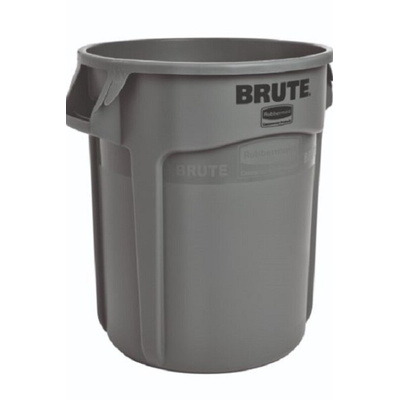 Rubbermaid Commercial Products Brute Wheeled 44gal Grey Polypropylene Waste Bin