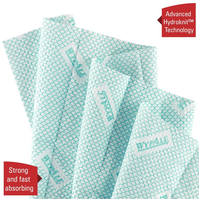 Kimberly Clark Wypall X80 Plus Critical Clean Green Wipes for Cleaning, Dry Use, Pack of 30