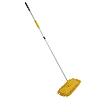 Bulldozer 165cm Black, Yellow Microfibre Sweeper