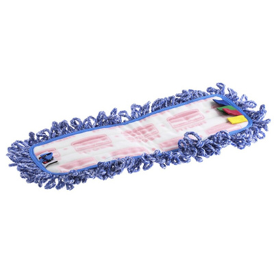 Rubbermaid Commercial Products 40cm Blue Microfibre Mop Head for use with Hygen Frame & Handle