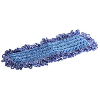 Rubbermaid Commercial Products 40cm Blue Microfibre Mop Head for use with Hygen Frame & Handle