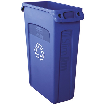 Rubbermaid Commercial Products Slim Jim 87L Blue PE Waste Bin