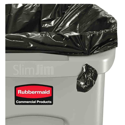 Rubbermaid Commercial Products Slim Jim 87L Grey PE Waste Bin
